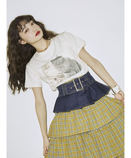 jouetie(ジュエティ)の「プリーツワイドベルト(ベルト・レディース・ブラック/インディゴブルー・FREE)」の11枚目の写真