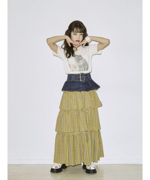 jouetie(ジュエティ)の「プリーツワイドベルト(ベルト・レディース・ブラック/インディゴブルー・FREE)」の12枚目の写真