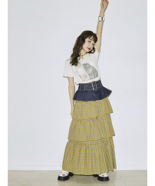 jouetie(ジュエティ)の「プリーツワイドベルト(ベルト・レディース・ブラック/インディゴブルー・FREE)」の13枚目の写真