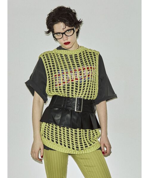 jouetie(ジュエティ)の「プリーツワイドベルト(ベルト・レディース・ブラック/インディゴブルー・FREE)」の15枚目の写真