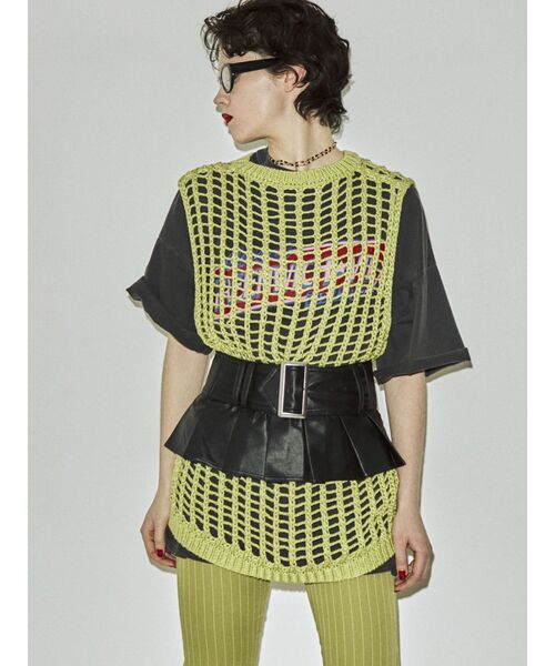 jouetie(ジュエティ)の「プリーツワイドベルト(ベルト・レディース・ブラック/インディゴブルー・FREE)」の16枚目の写真