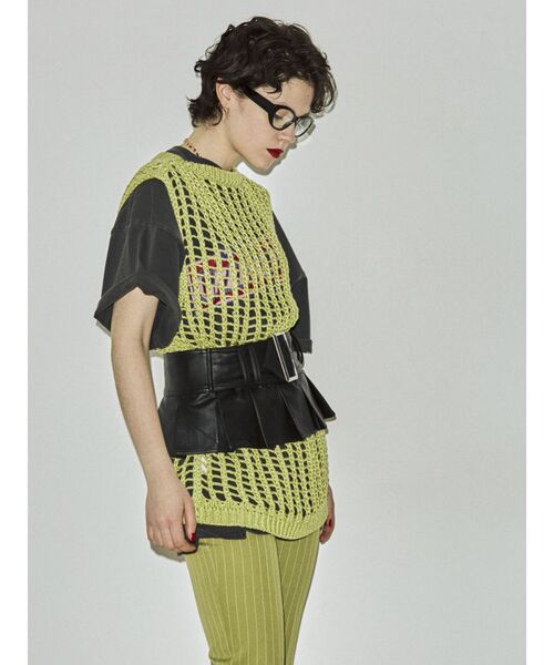 jouetie(ジュエティ)の「プリーツワイドベルト(ベルト・レディース・ブラック/インディゴブルー・FREE)」の17枚目の写真