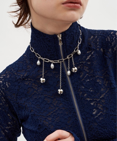 igi（イジ）の「drop charm choker/ドロップチャームチョーカー（チョーカー・レディース・ホワイト/シルバー・FREE）」の18枚目の写真
