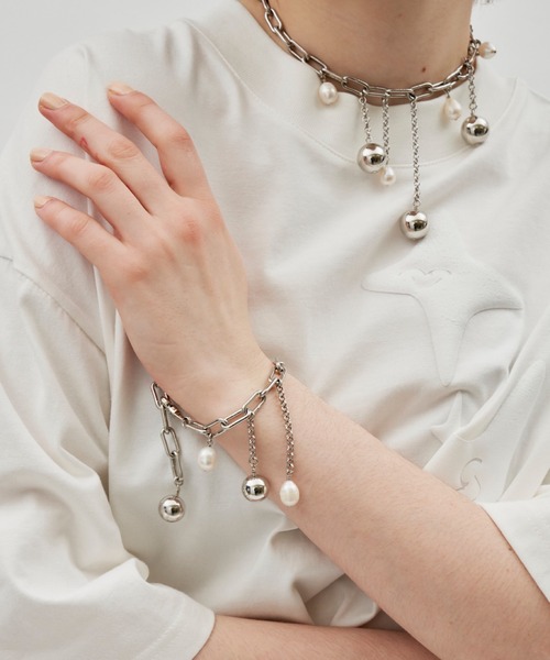 igi（イジ）の「drop charm choker/ドロップチャームチョーカー（チョーカー・レディース・ホワイト/シルバー・FREE）」の10枚目の写真