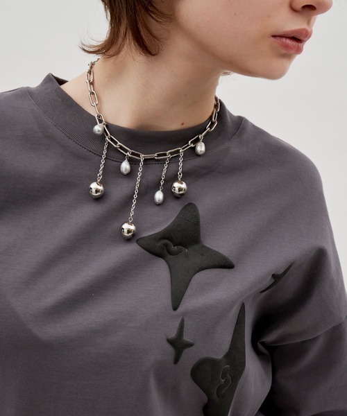 igi（イジ）の「drop charm choker/ドロップチャームチョーカー（チョーカー・レディース・ホワイト/シルバー・FREE）」の12枚目の写真