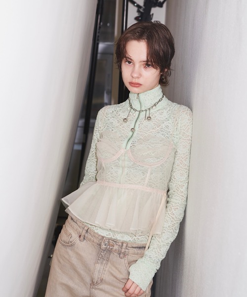 igi（イジ）の「drop charm choker/ドロップチャームチョーカー（チョーカー・レディース・ホワイト/シルバー・FREE）」の6枚目の写真