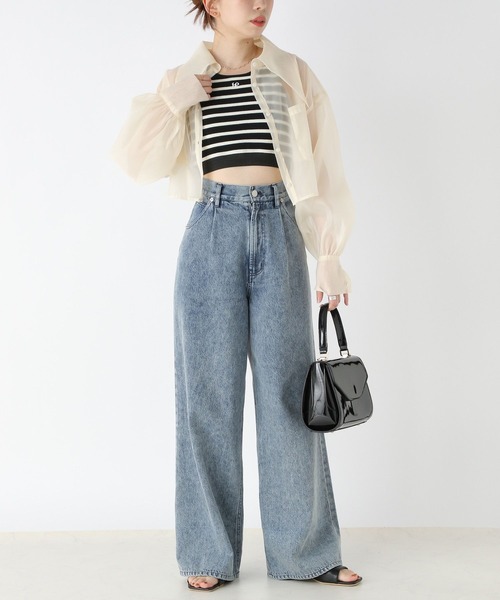 Heather（ヘザー）の「カップ付きアソートクロップドタンク