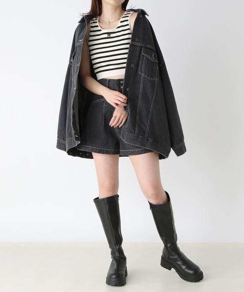 くろ出品 Heather タンクトップ ノースリーブ カップ付きアソート