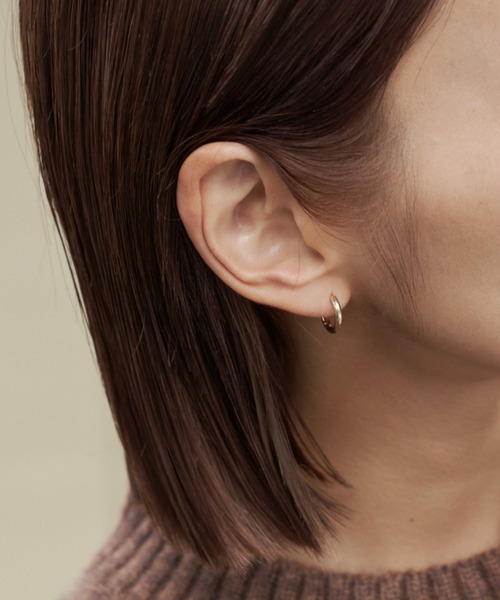 Auntie Rosa Holiday（アンティローザホリデー）の「ミニループピアス / 金属アレルギー対応 / ニッケルフリーメッキ（ピアス（両耳用）・レディース・ゴールド/シルバー・FREE）」の7枚目の写真
