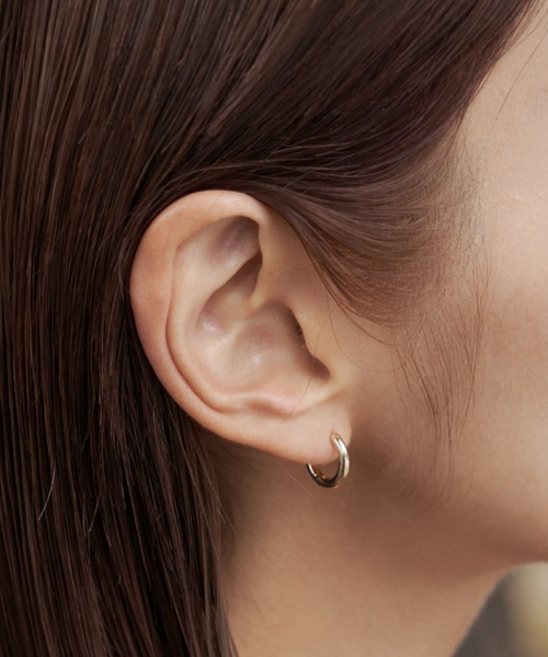 Auntie Rosa Holiday（アンティローザホリデー）の「ミニループピアス / 金属アレルギー対応 / ニッケルフリーメッキ（ピアス（両耳用）・レディース・ゴールド/シルバー・FREE）」の9枚目の写真