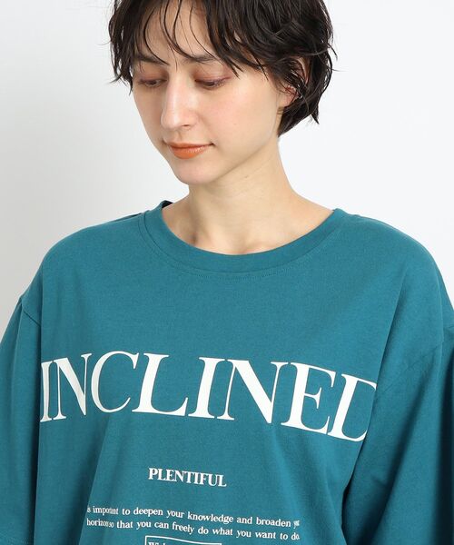 Cutie Blonde（キューティーブロンド）の「◆【ヒップも二の腕も気にせずOK】オーバーサイズTシャツ（Tシャツ/カットソー・レディース・ホワイト系その他/ベージュ系その他5/ブラック系1/ネイビー系6・00）」の12枚目の写真