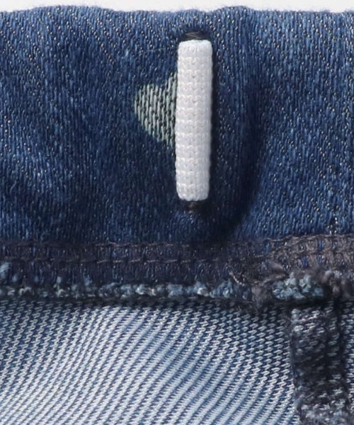 Moujonjon(ムージョンジョン)の「無地・ハート柄デニムニットハーフパンツ(デニムパンツ・キッズ・その他3/その他1・100/110/120/90/80)」の8枚目の写真