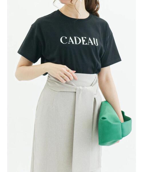 Te chichi（テチチ）の「ロゴプリントTシャツ（Tシャツ/カットソー・レディース・オフホワイト/ブルー/ブラック・ﾌﾘ-）」の19枚目の写真