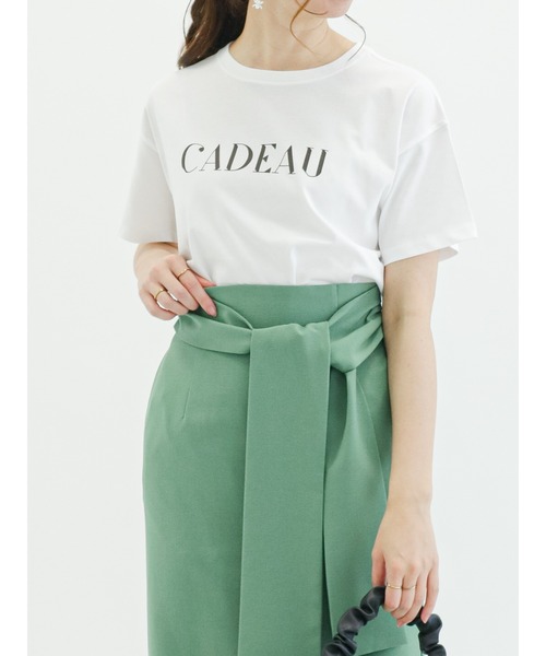 Te chichi（テチチ）の「ロゴプリントTシャツ（Tシャツ/カットソー・レディース・オフホワイト/ブルー/ブラック・ﾌﾘ-）」の11枚目の写真