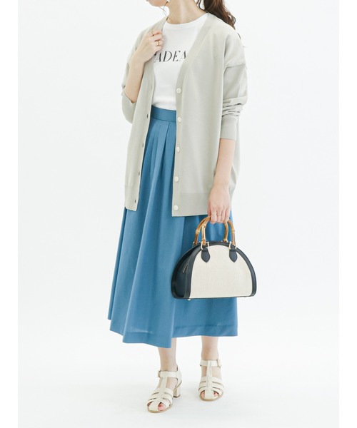 Te chichi（テチチ）の「ロゴプリントTシャツ（Tシャツ/カットソー・レディース・オフホワイト/ブルー/ブラック・ﾌﾘ-）」の7枚目の写真