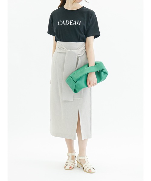 Te chichi（テチチ）の「ロゴプリントTシャツ（Tシャツ/カットソー・レディース・オフホワイト/ブルー/ブラック・ﾌﾘ-）」の8枚目の写真