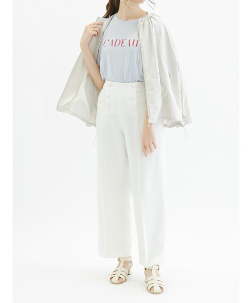 Te chichi（テチチ）の「ロゴプリントTシャツ（Tシャツ/カットソー・レディース・オフホワイト/ブルー/ブラック・ﾌﾘ-）」の9枚目の写真