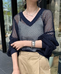 【WEB限定】メッシュニット