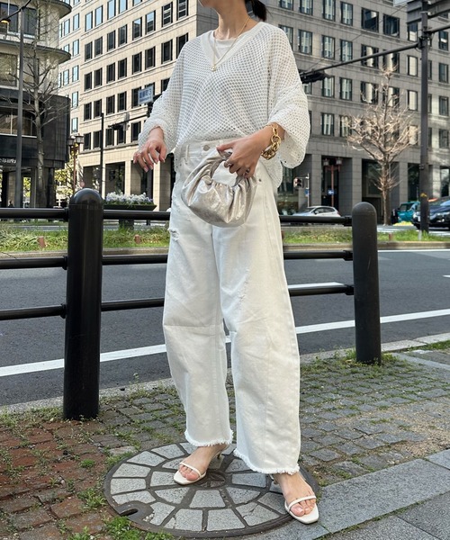 DOUDOU WEB限定 メッシュラメニット WEB限定】メッシュラメニット | DOUDOU(ドゥドゥ)レディース