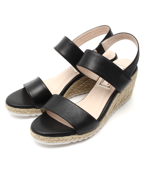 LUSSO MALENA（ルッソマレーナ）の「2本ベルトサンダル（サンダル・レディース・シルバー/ブラック/ホワイト/ネイビー・37/36/38/35/39）」の2枚目の写真