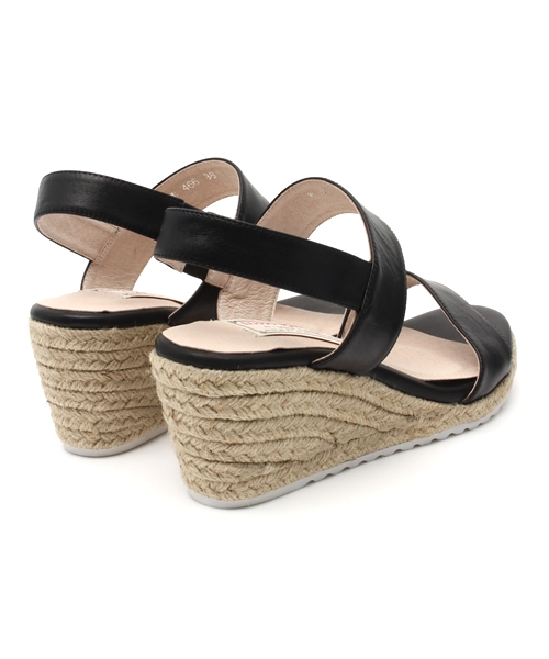 LUSSO MALENA（ルッソマレーナ）の「2本ベルトサンダル（サンダル・レディース・シルバー/ブラック/ホワイト/ネイビー・37/36/38/35/39）」の5枚目の写真