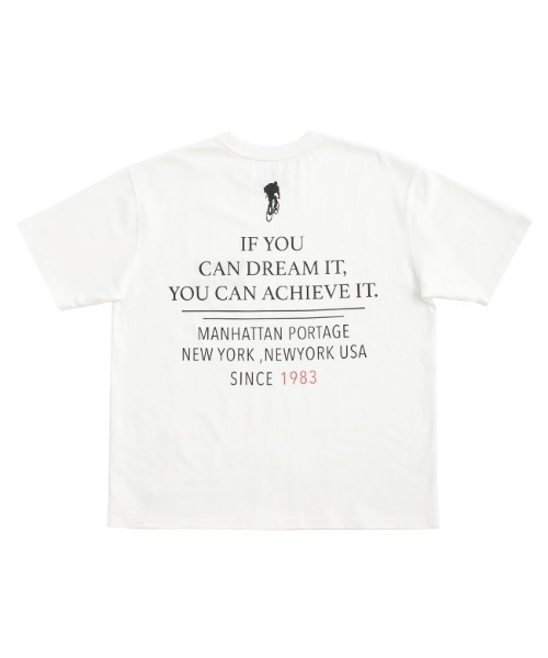 Manhattan Portage（マンハッタンポーテージ）の「S/S Print T-Shirt（Tシャツ/カットソー・メンズ・ホワイト/チャコール・LARGE/MEDIUM）」の3枚目の写真