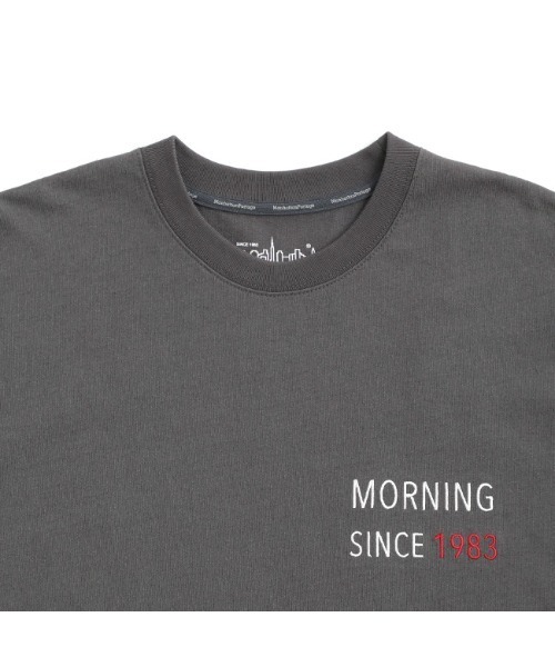 Manhattan Portage（マンハッタンポーテージ）の「S/S Print T-Shirt（Tシャツ/カットソー・メンズ・ホワイト/チャコール・LARGE/MEDIUM）」の5枚目の写真