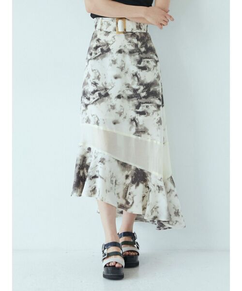 MURUA(ムルーア)の「ウェーブシアースカート(スカート・レディース・ブラック/その他1・FREE)」の3枚目の写真