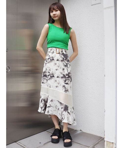 MURUA(ムルーア)の「ウェーブシアースカート(スカート・レディース・ブラック/その他1・FREE)」の5枚目の写真