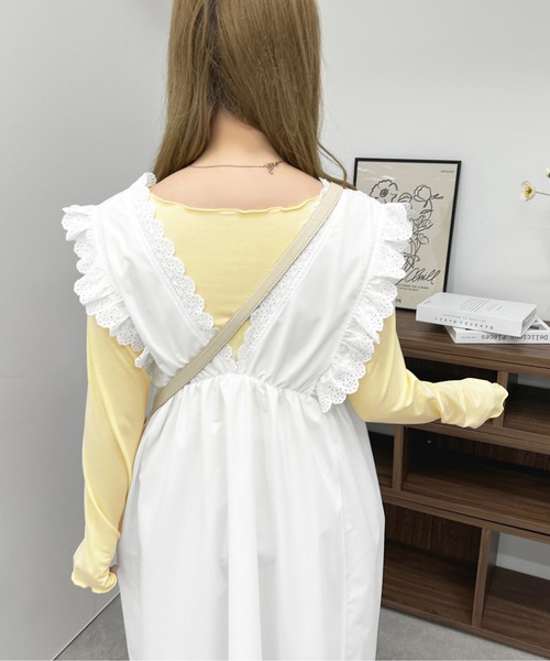 apres jour（アプレジュール）の「コットンレースジャンスカ【ZOZOTOWN限定アイテム】（ジャンパースカート・レディース・オフホワイト/ブラック・フリー/X-LARGE）」の22枚目の写真