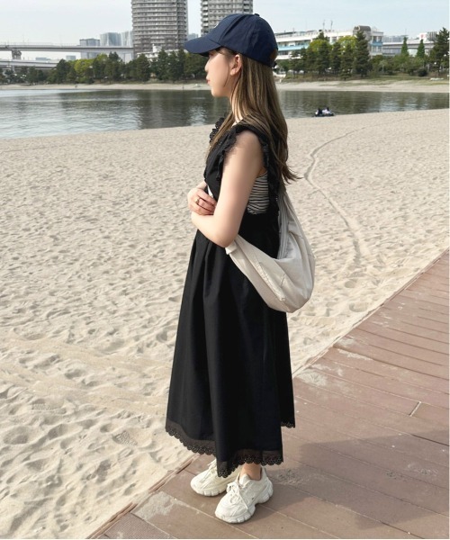 apres jour（アプレジュール）の「コットンレースジャンスカ【ZOZOTOWN限定アイテム】（ジャンパースカート・レディース・オフホワイト/ブラック・フリー/X-LARGE）」の12枚目の写真