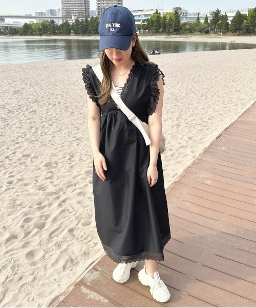 apres jour（アプレジュール）の「コットンレースジャンスカ【ZOZOTOWN限定アイテム】（ジャンパースカート・レディース・オフホワイト/ブラック・フリー/X-LARGE）」の15枚目の写真