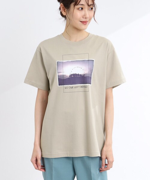 Reflect(リフレクト)の「【WORLD for the World/洗える】フォトプリントTシャツ(Tシャツ/カットソー・レディース・ライトベージュ・09)」の8枚目の写真