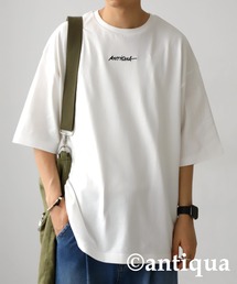 綿100%バスク生地刺繍ロゴTシャツ