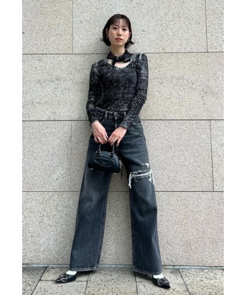 Diesel] [ディーゼル] レディース デニム ルーズフィット ブラック レディース デニム ルーズフィット ブラック（デニムパンツ