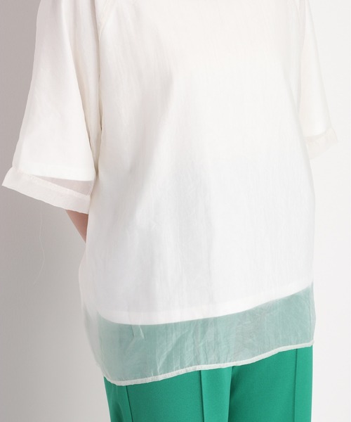 cepo(セポ)の「オーガンジーレイヤードTee(Tシャツ/カットソー・レディース・オフホワイト/ピンク・FREE)」の18枚目の写真