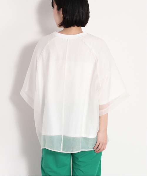 cepo(セポ)の「オーガンジーレイヤードTee(Tシャツ/カットソー・レディース・オフホワイト/ピンク・FREE)」の10枚目の写真