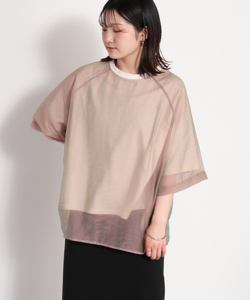 cepo(セポ)の「オーガンジーレイヤードTee(Tシャツ/カットソー・レディース・オフホワイト/ピンク・FREE)」の15枚目の写真