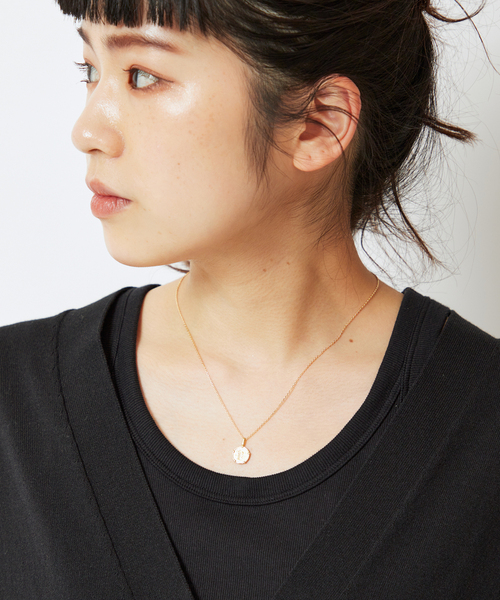 GIGI/ジジ】44cm Blackletter coin necklace（ネックレス）｜AP