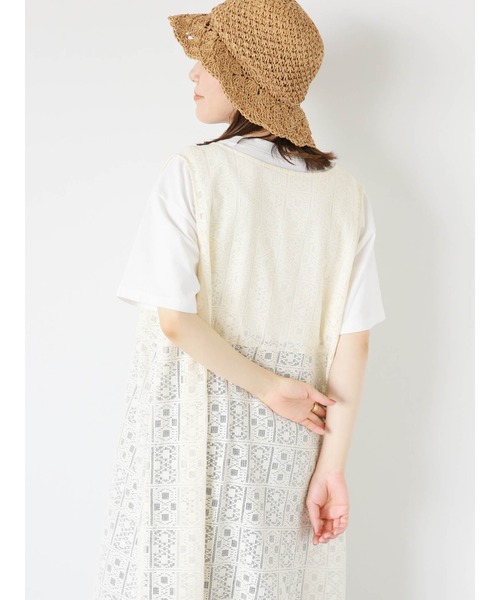 ehka sopo(エヘカソポ)の「レースノースリーブワンピース(ワンピース・レディース・キナリ/オフホワイト・F)」の19枚目の写真