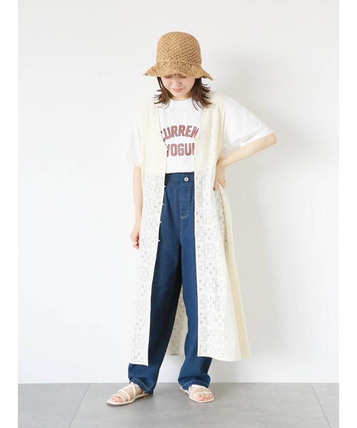 ehka sopo(エヘカソポ)の「レースノースリーブワンピース(ワンピース・レディース・キナリ/オフホワイト・F)」の20枚目の写真