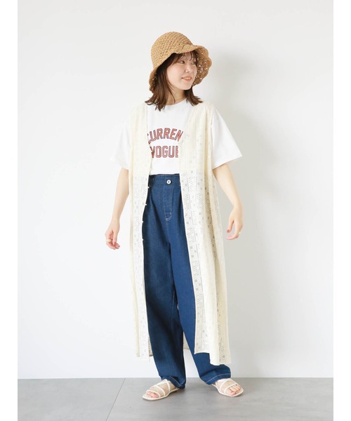 ehka sopo(エヘカソポ)の「レースノースリーブワンピース(ワンピース・レディース・キナリ/オフホワイト・F)」の21枚目の写真