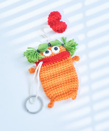 macaroni edge（マカロニエッジ）の「〈macaroni edge/マカロニエッジ〉毛糸のマスコット キーケース（キーケース/キーアクセサリー）」