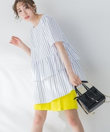 VICKY（ビッキー）の「【毎年人気！ビッキー定番/新色登場】ティアードフレアブラウス《洗濯機で洗える》（シャツ/ブラウス）」