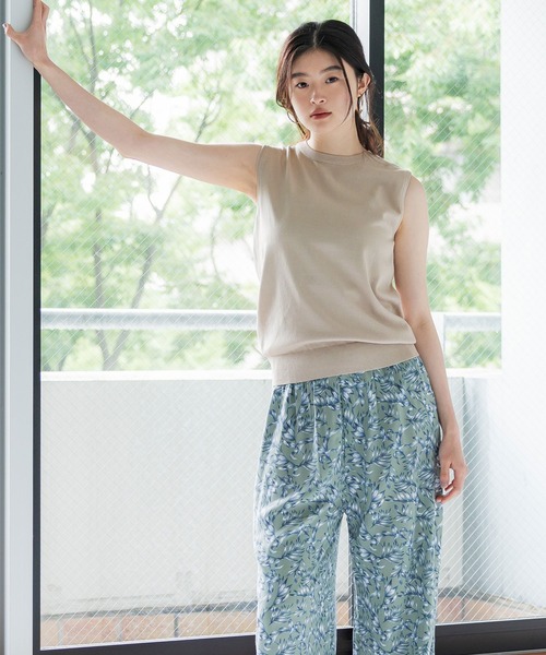 coca（coca）（コカ）の「ベーシックニットタンクトップ（タンクトップ・レディース・ライトベージュ/ブルー/ブラウン/ブラック・S/M/L）」の9枚目の写真