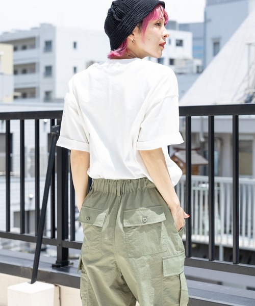 PBLIM(ページボーイリム)の「PBLIM/ユーズドテイストロゴT(Tシャツ/カットソー・レディース・オレンジ/オフホワイト/ブラック・MEDIUM/LARGE)」の19枚目の写真