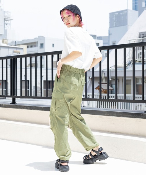 PBLIM(ページボーイリム)の「PBLIM/ユーズドテイストロゴT(Tシャツ/カットソー・レディース・オレンジ/オフホワイト/ブラック・MEDIUM/LARGE)」の8枚目の写真