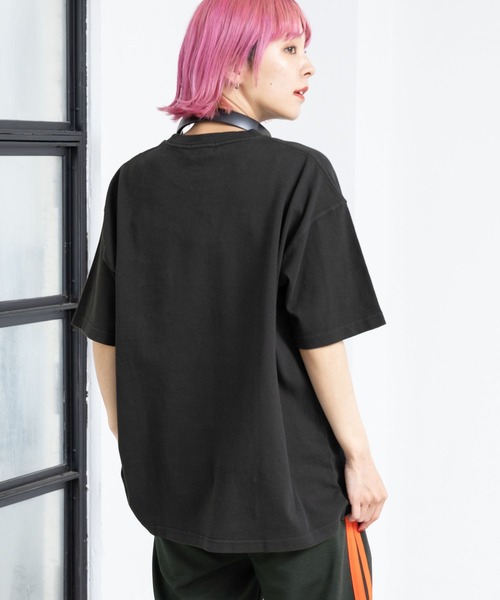 PBLIM(ページボーイリム)の「PBLIM/ユーズドテイストロゴT(Tシャツ/カットソー・レディース・オレンジ/オフホワイト/ブラック・MEDIUM/LARGE)」の16枚目の写真