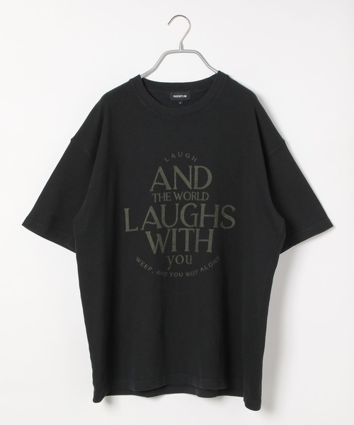 PBLIM(ページボーイリム)の「PBLIM/ユーズドテイストロゴT(Tシャツ/カットソー・レディース・オレンジ/オフホワイト/ブラック・MEDIUM/LARGE)」の6枚目の写真