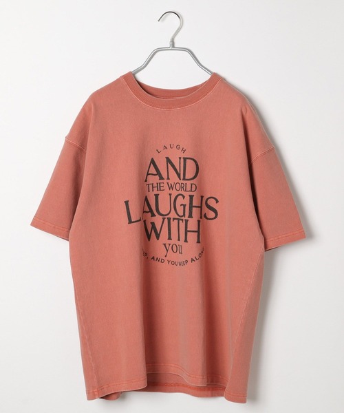 PBLIM(ページボーイリム)の「PBLIM/ユーズドテイストロゴT(Tシャツ/カットソー・レディース・オレンジ/オフホワイト/ブラック・MEDIUM/LARGE)」の14枚目の写真